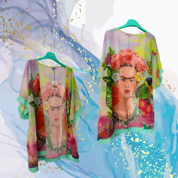Kimono gasa corto Frida rebel