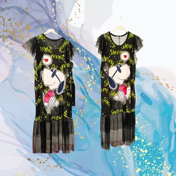 Vestido Snoopy tul