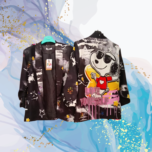 Blazer mangas rizadas Snoopy Yourself