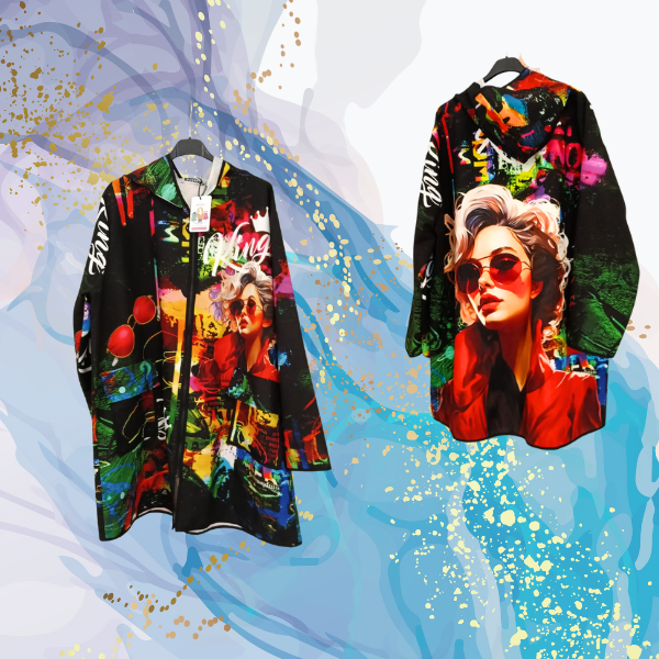 Cortavientos Diva Pop bolsillos delanteros