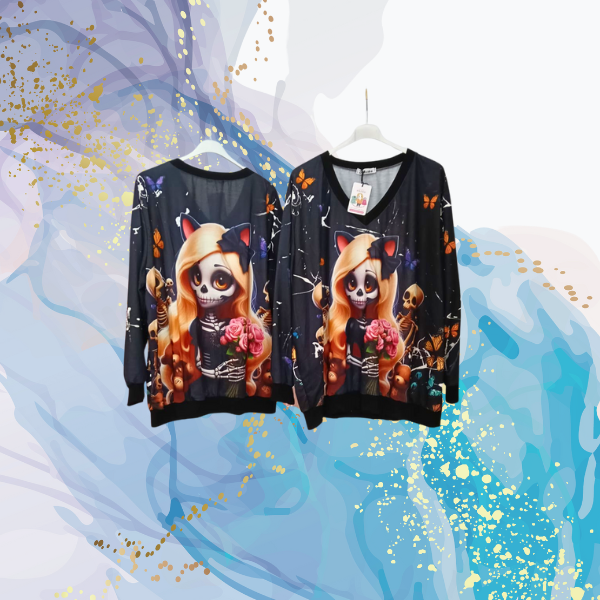 Sudadera pico Doll Skeleton