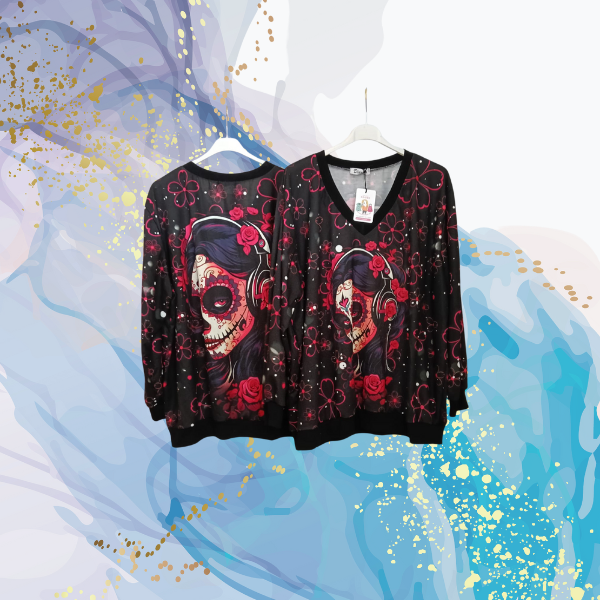 Sudadera pico Miss Catrina