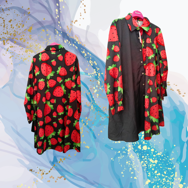 Vestido camisero Fresitas