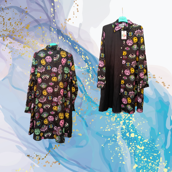 Vestido camisero Ojitos