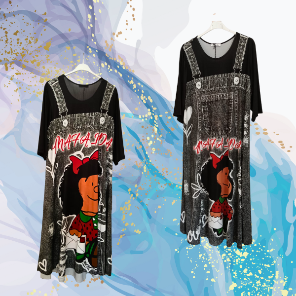 Vestido peto Mafalda punto frío