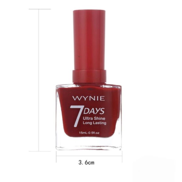 Esmalte de uñas granate Wynie 7 Days Ultra Shine
