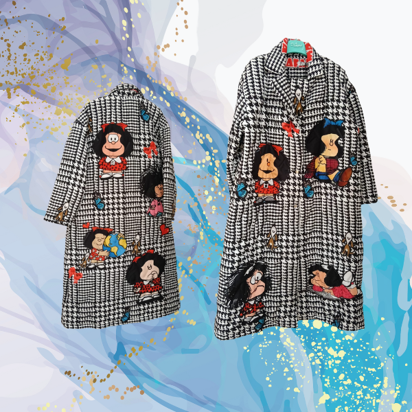 Abrigo acolchado Mafalda tartan