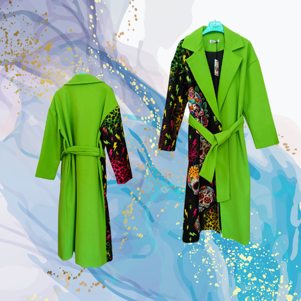 Abrigo Catrina paño verde