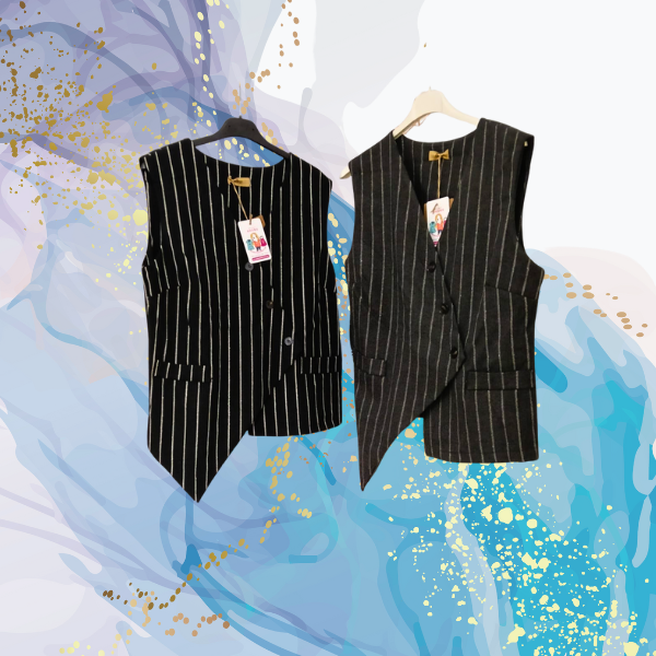 Chaleco asimétrico raya diplomática brilli