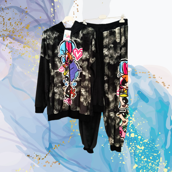 Conjunto Supernenas aterciopelado curvy