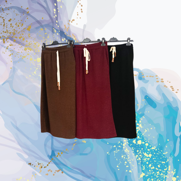 Falda punto brilli cintura engomada