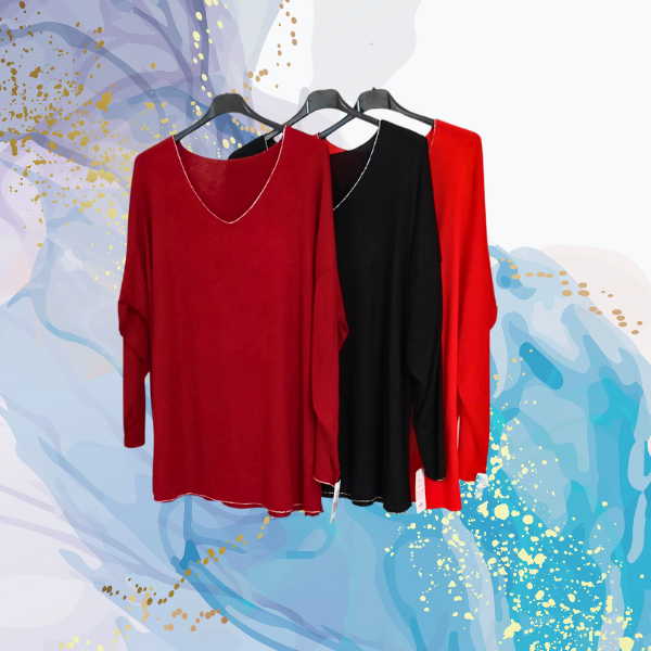 Jersey curvy básico ribeteado plata