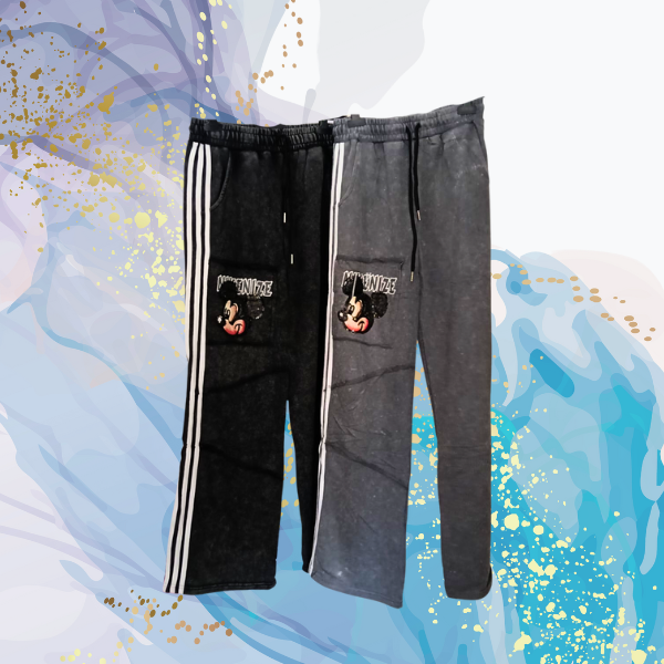 Pantalón deportivo Mickey lentejuelas efecto lavado