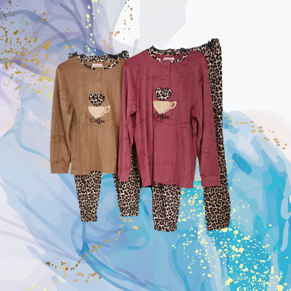Pijama aterciopelado Coffee