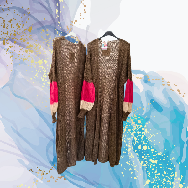 Rebeca larga lana mangas globo