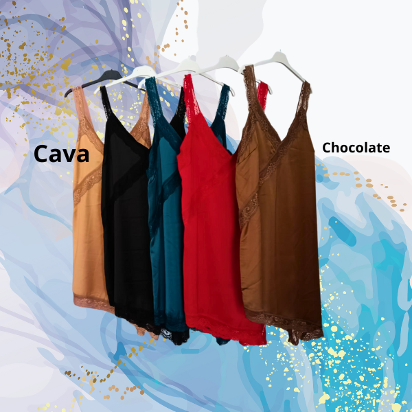 Vestido lencero asimétrico curvy tirantes anchos