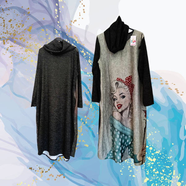 Vestido Marilyn cuello buff curvy