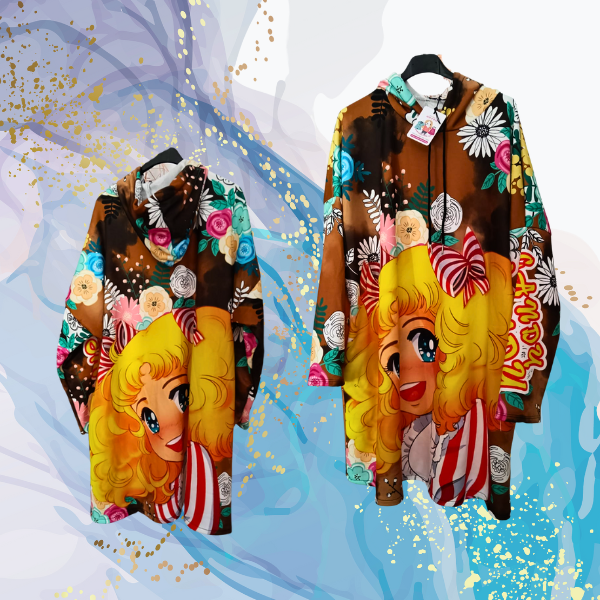 Vestido sudadera Candy Candy con capucha