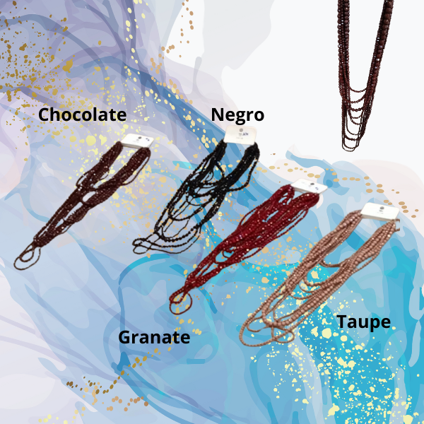 Collar multihebras cristal bohemio