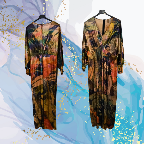 Vestido Brilli Metalizado Arte XL