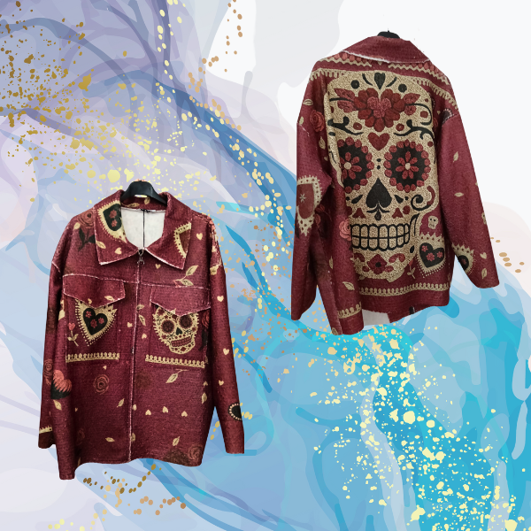Chaqueta Catrina paño rizado fino