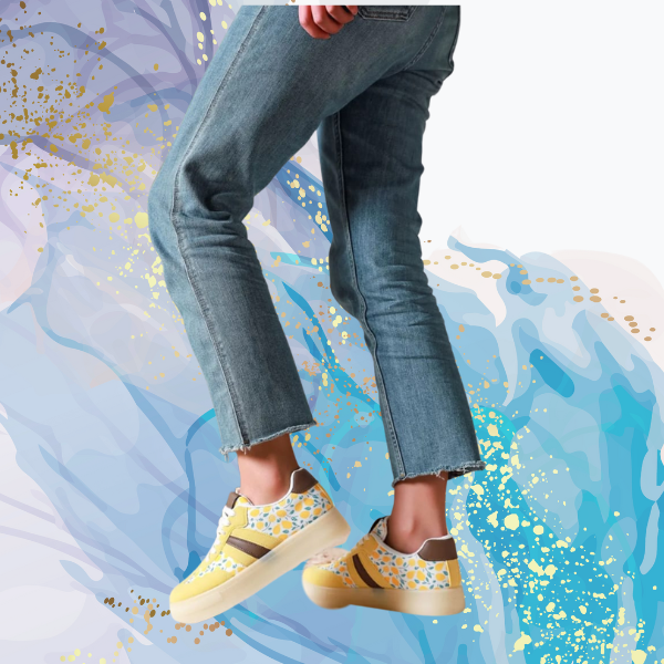 Zapatillas Amarillo Floral Chic