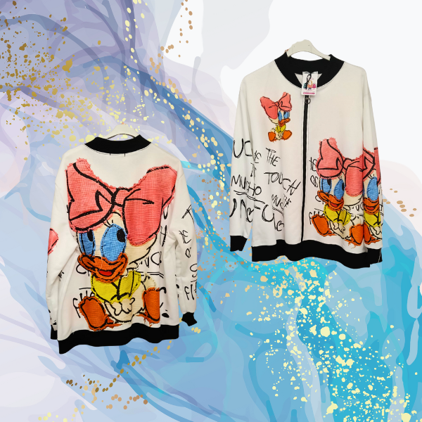 Bomber Little Daisy oversize afelpada