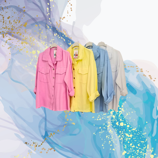 Chaqueta sobrecamisa vaquera colores