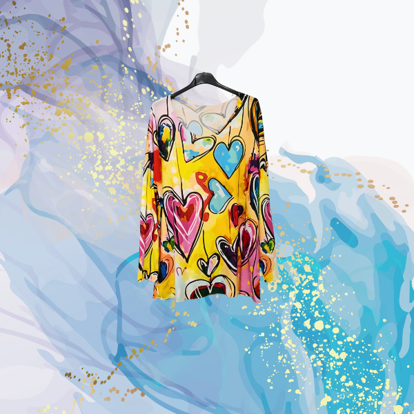 Jersey curvy Corazones de Colores