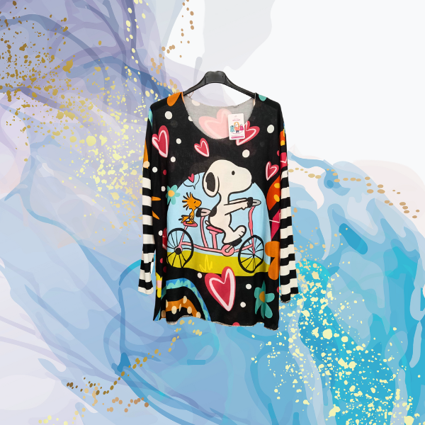 Jersey curvy Snoopy bici