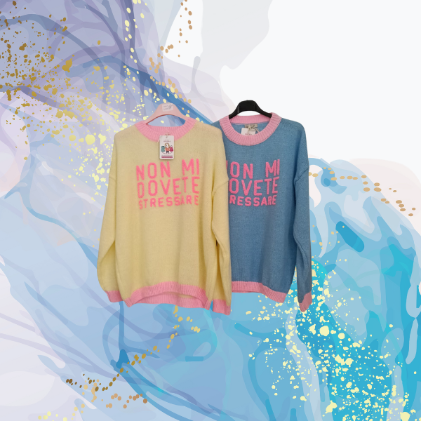 Jersey Non Mi Dovete Stressare lana