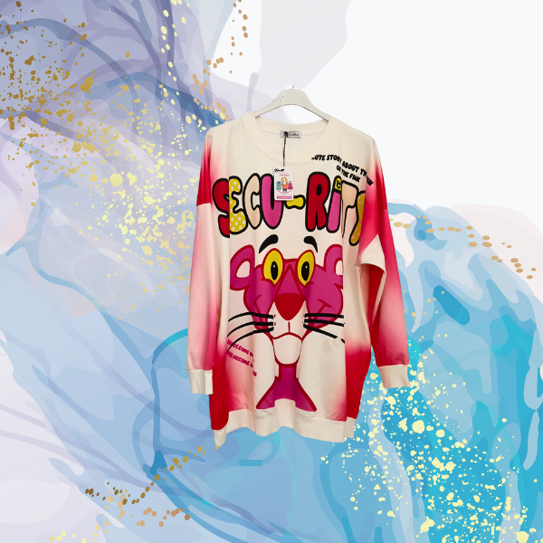 Maxi sudadera Pantera Rosa neopreno