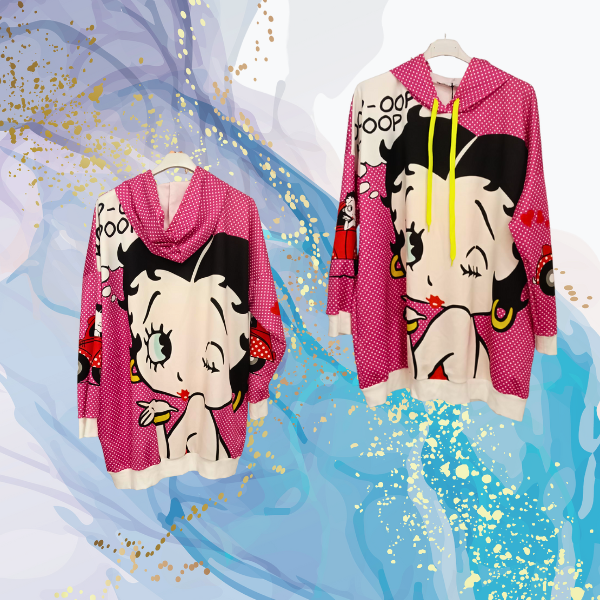 Sudadera Betty Topos oversize neopreno