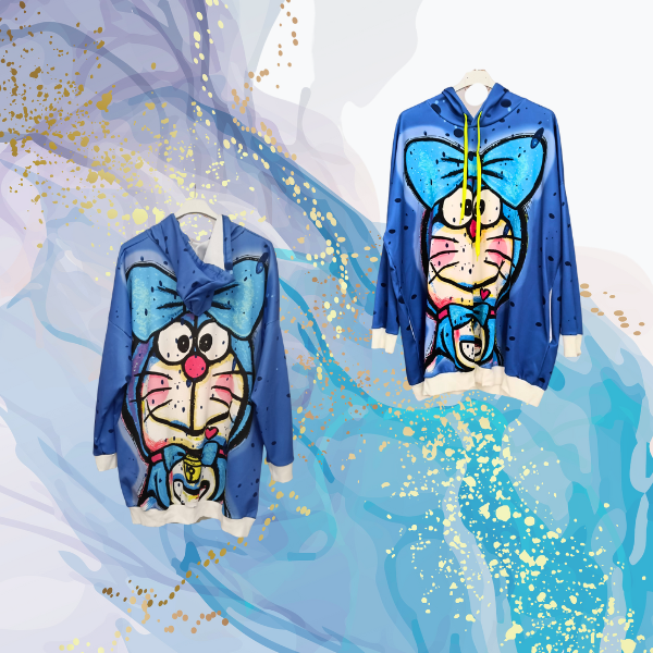 Sudadera Doraemon oversize neopreno