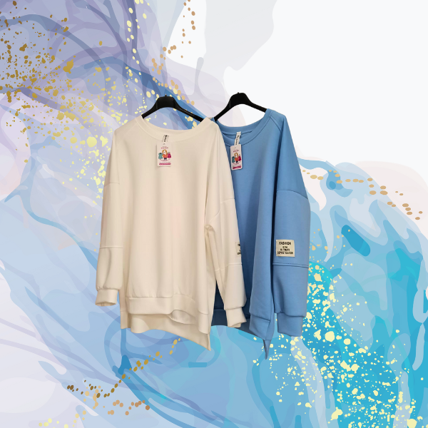 Sudadera oversize neopreno asimétrica