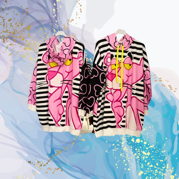 Sudadera Pantera Rosa oversize neopreno