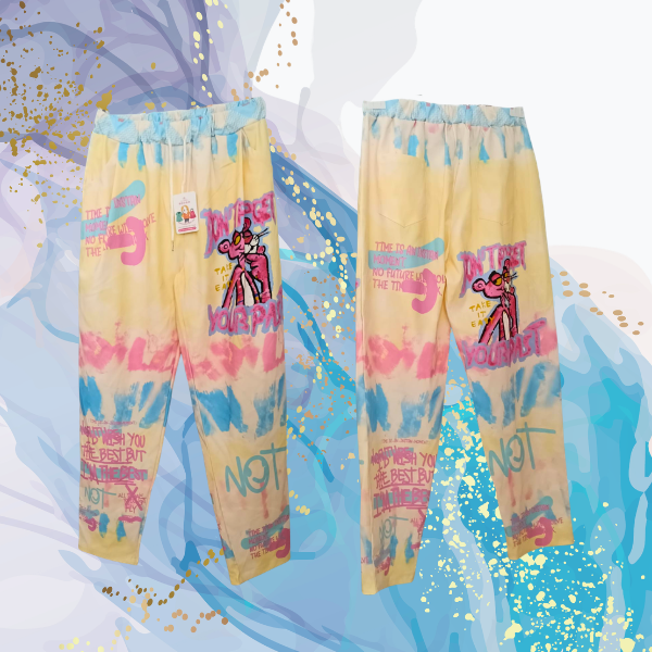 Baggy curvy Pantera rosa amarillos