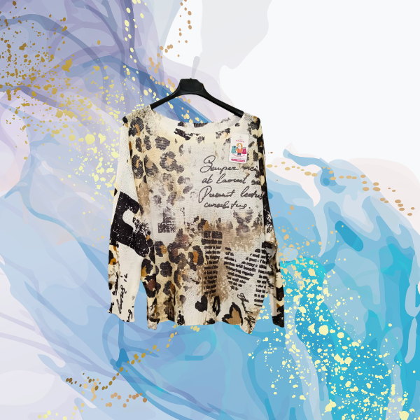 Jersey de hilo animal print