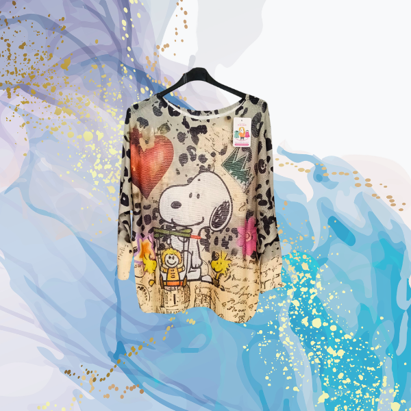 Jersey de hilo Snoopy print