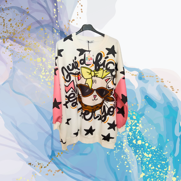 Maxi sudadera Gatita Molona neopreno