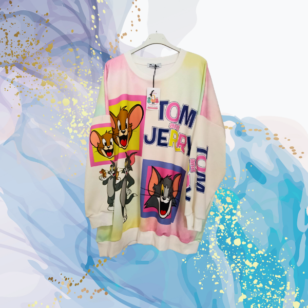 Maxi sudadera Tom y Jerry neopreno
