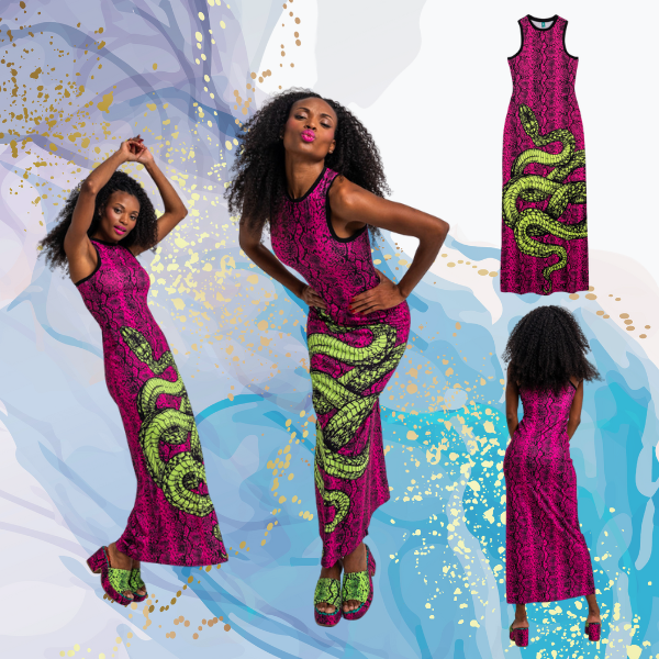 Vestido Snake nadadora Lolina