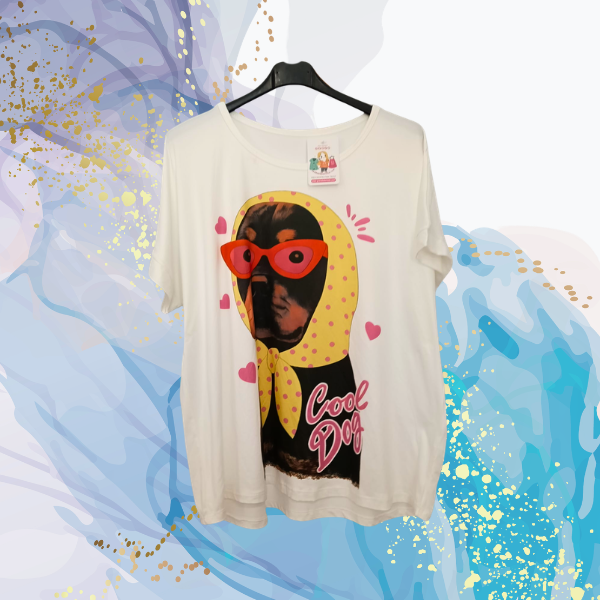 Camiseta curvy Cool Dog