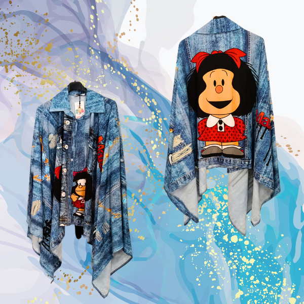 Poncho camisero oversize Mafalda