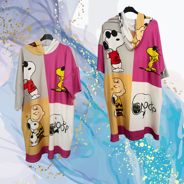 Vestido sudadera Snoopy Collage curvy capucha